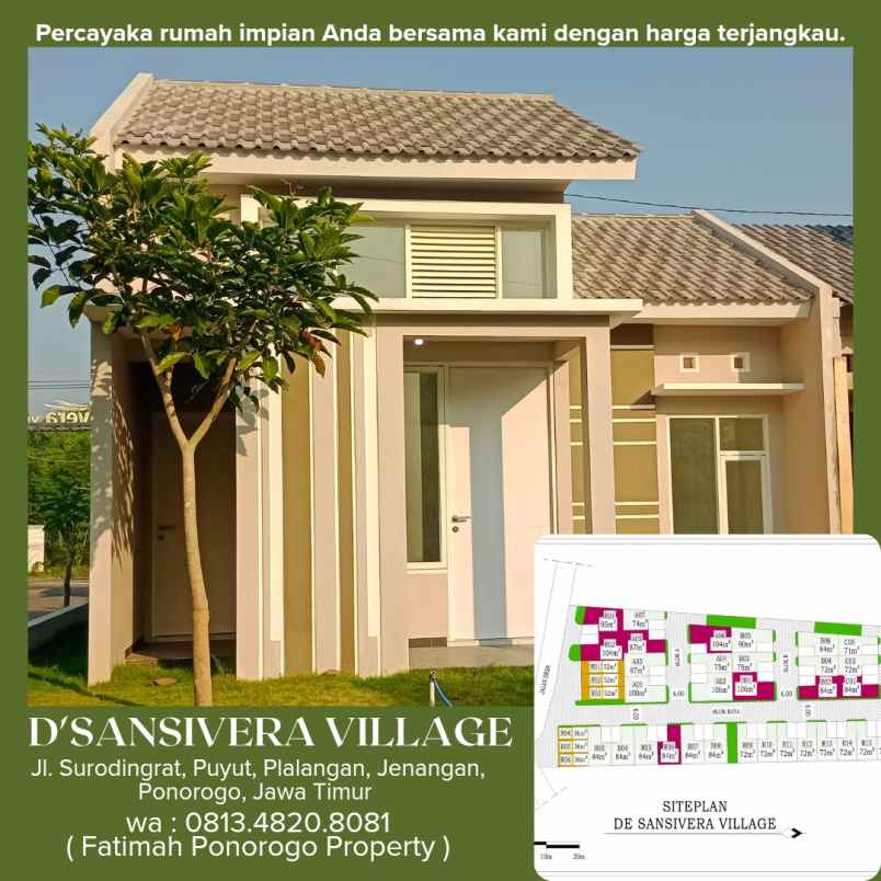 dijual rumah surodingrat puyut