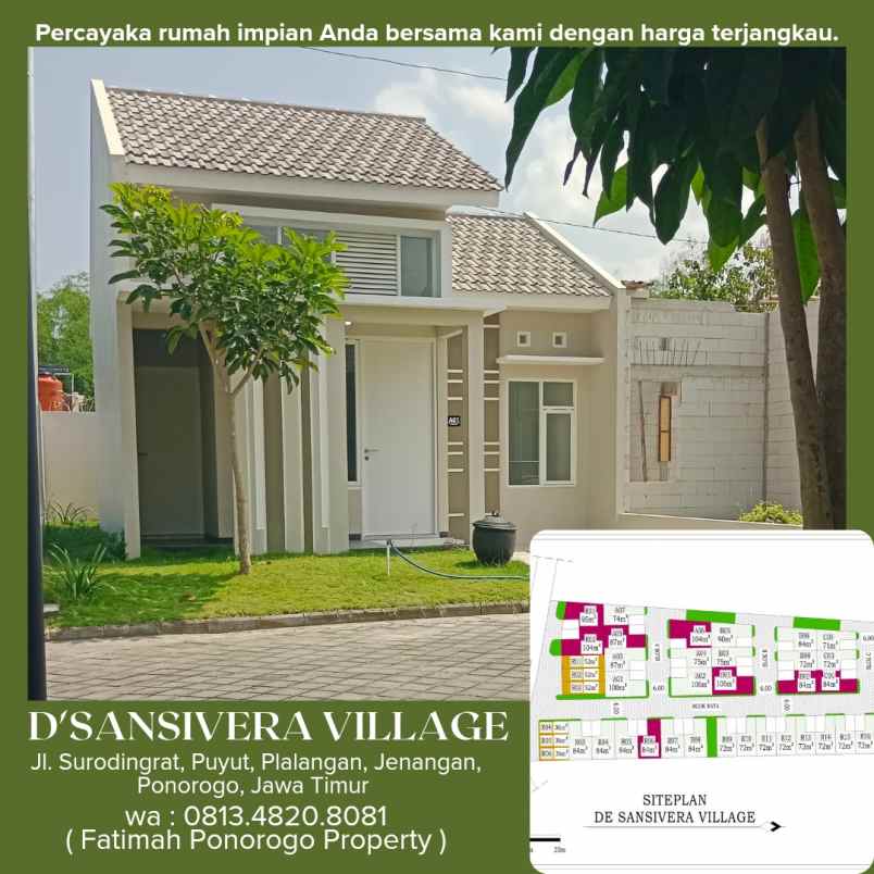 dijual rumah surodingrat puyut