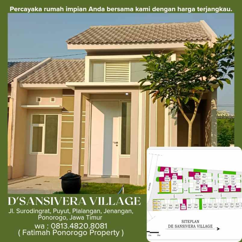 dijual rumah surodingrat puyut