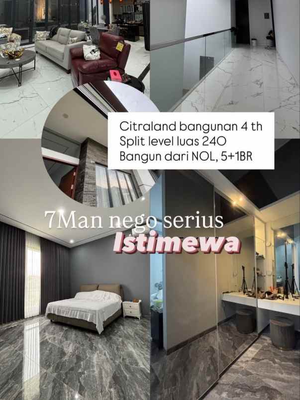 dijual rumah waterfront citraland