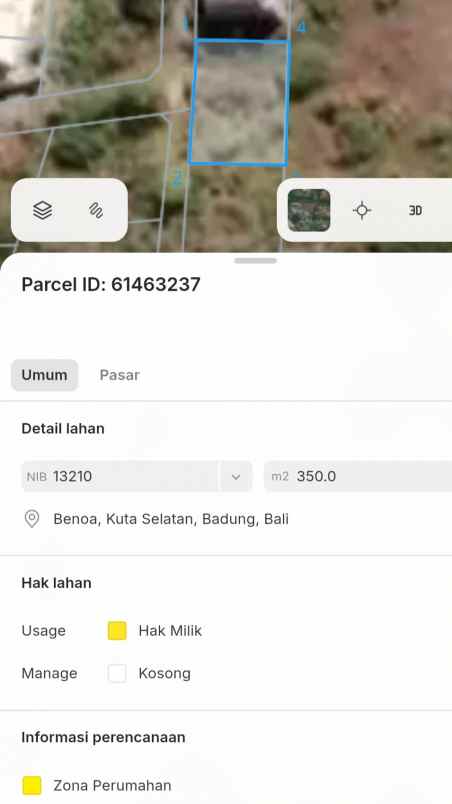 dijual tanah belakang poltek kampial