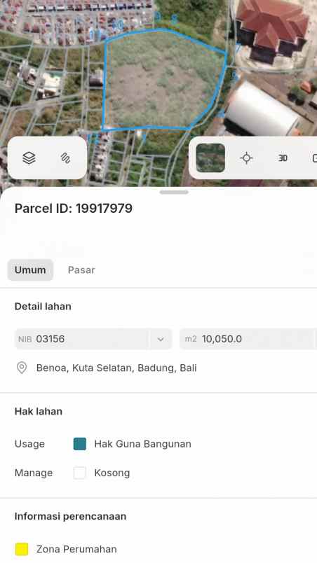 dijual tanah belakang poltek kampial