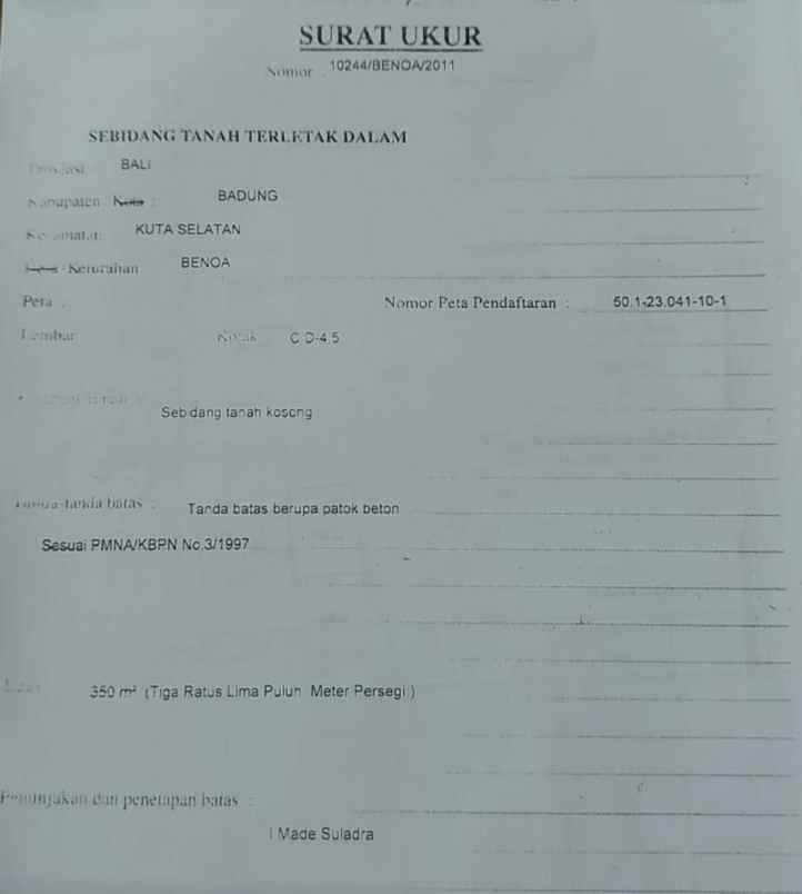 dijual tanah belakang poltek kampial