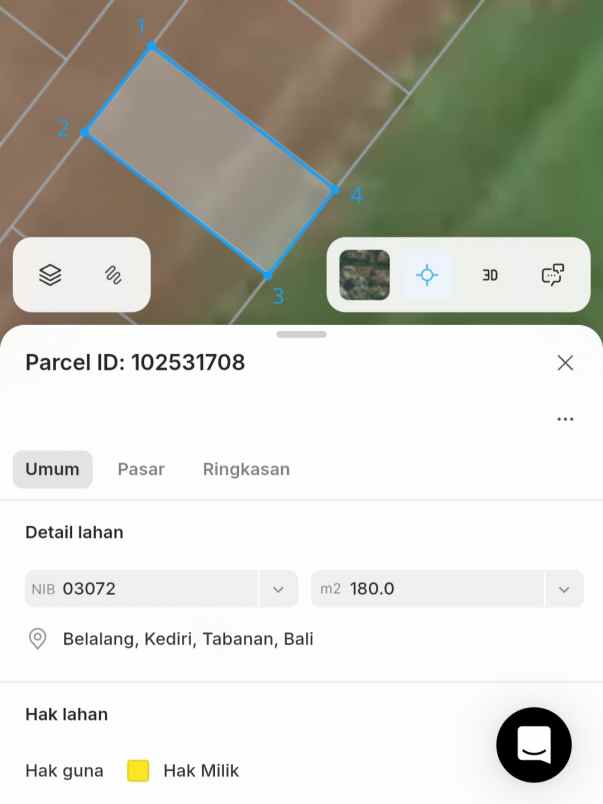 dijual tanah belalang