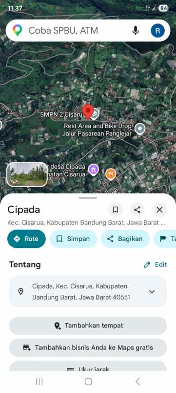 dijual tanah cipada