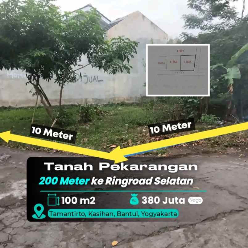 dijual tanah dekat ringroad