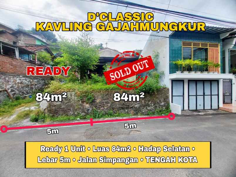 dijual tanah di gajah mungkur semarang