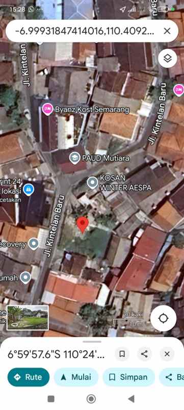 dijual tanah di jl kintelan baru semarang