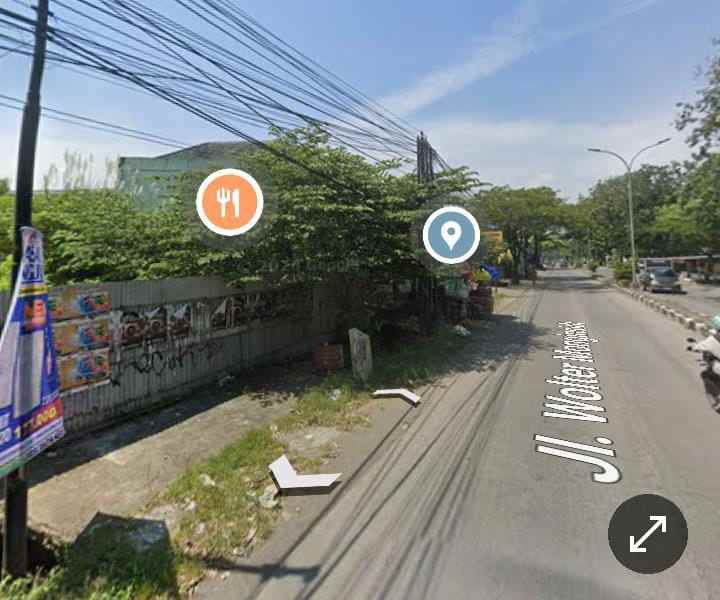 dijual tanah di jl wolter monginsidi semarang