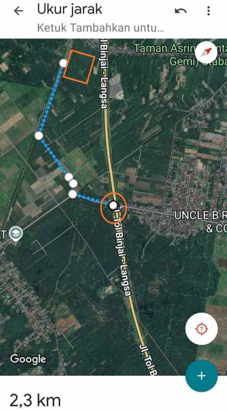 dijual tanah di kuala bingai stabat langkat