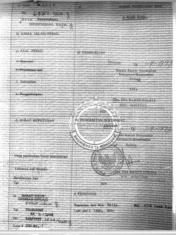 dijual tanah gatsu barat