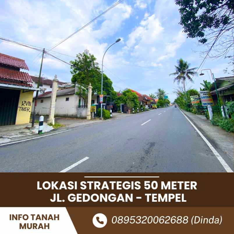 dijual tanah gedongan sumberagung