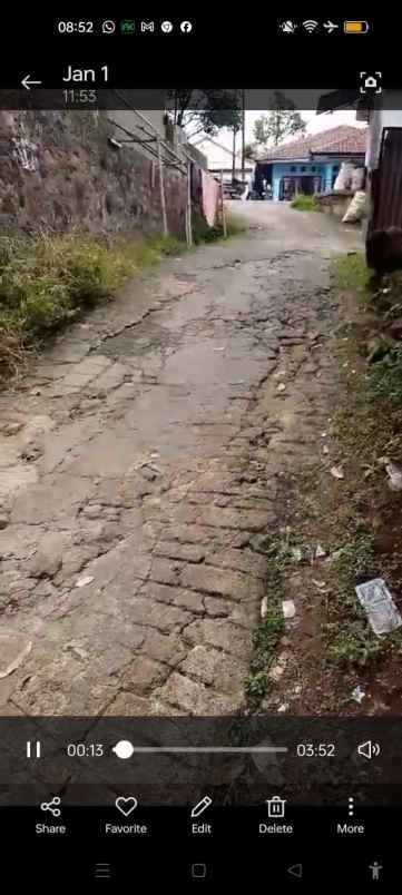 dijual tanah jalan bojonglongok oarakan