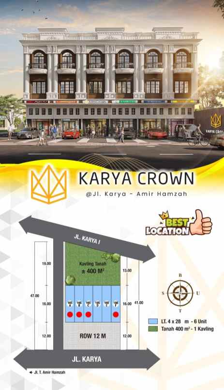 dijual tanah jalan karya amir hamzah
