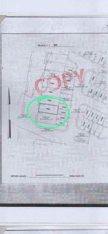 dijual tanah jalan north west lake