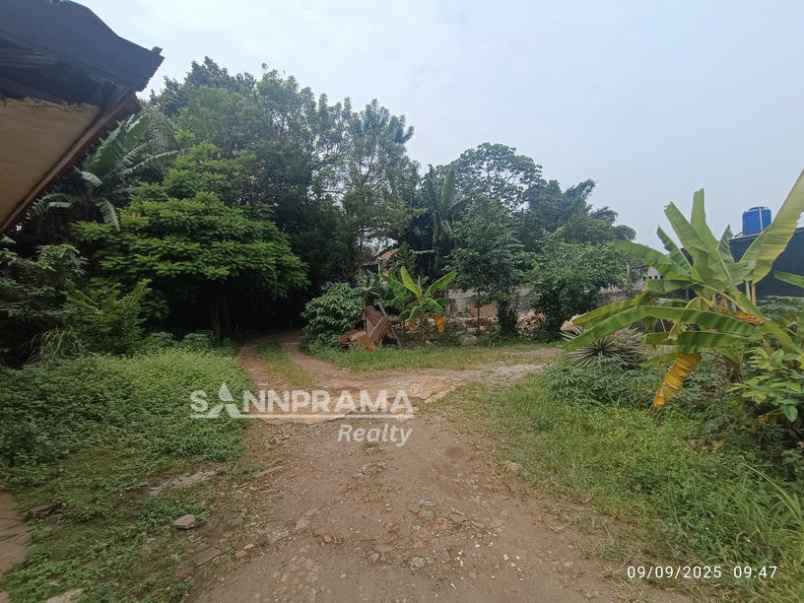 dijual tanah jalan raya sawangan