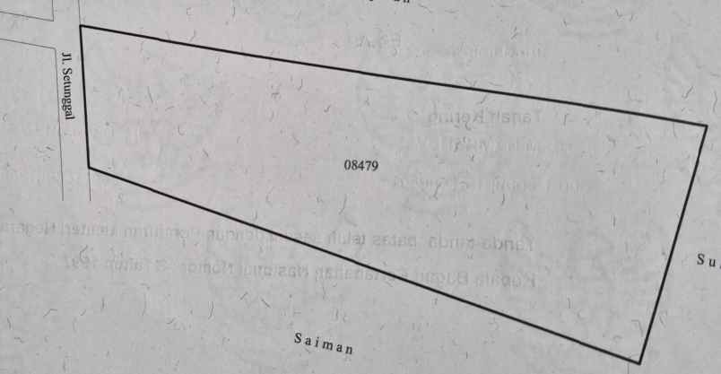 dijual tanah jalan setunggal kelurahan