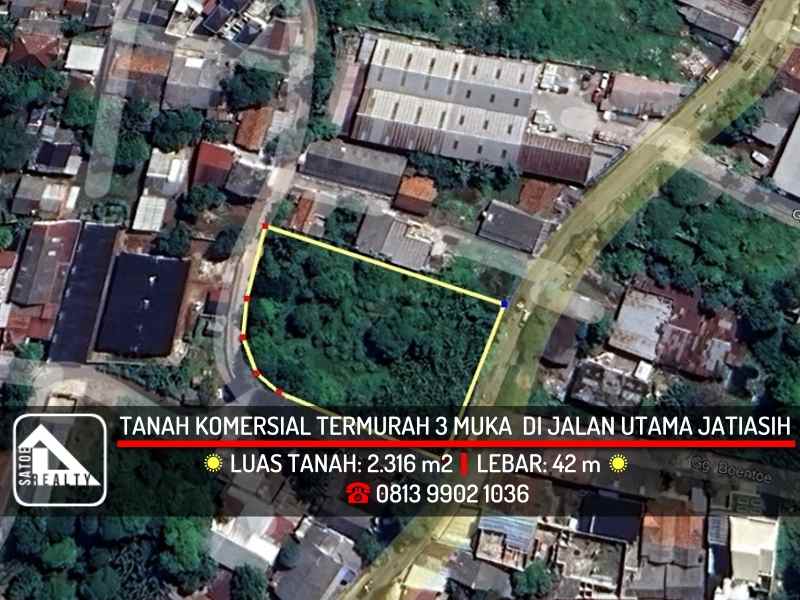 dijual tanah jatiasih kota bekasi jawa