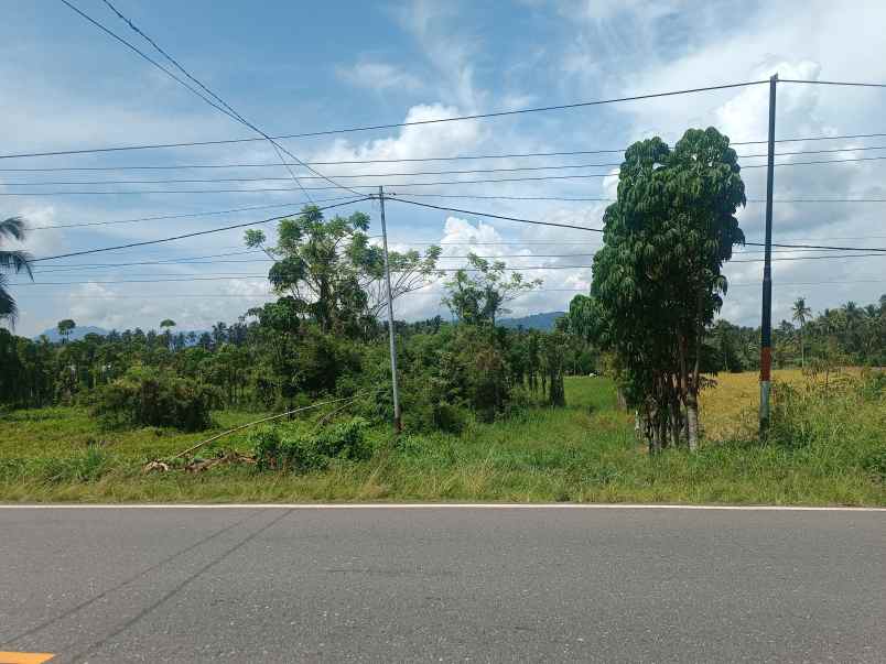 dijual tanah jl inobonto kotamobagu jl