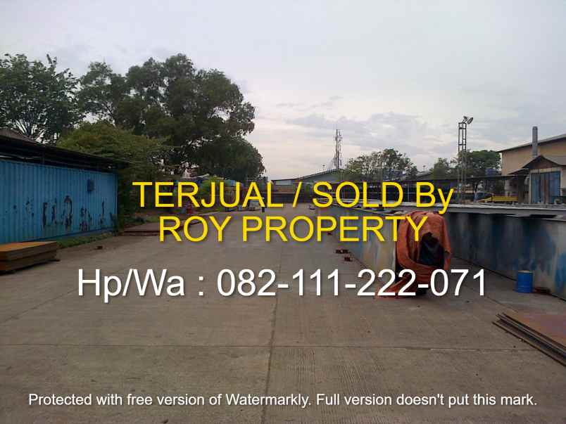 dijual tanah jl inspeksi kirana rorotan