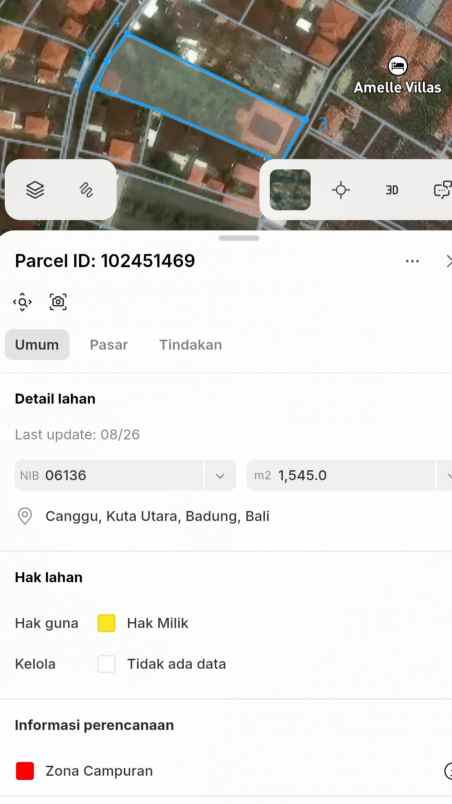 dijual tanah jl kubu manyar