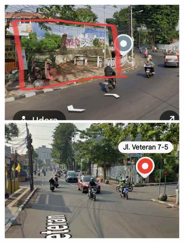 dijual tanah jl veteran