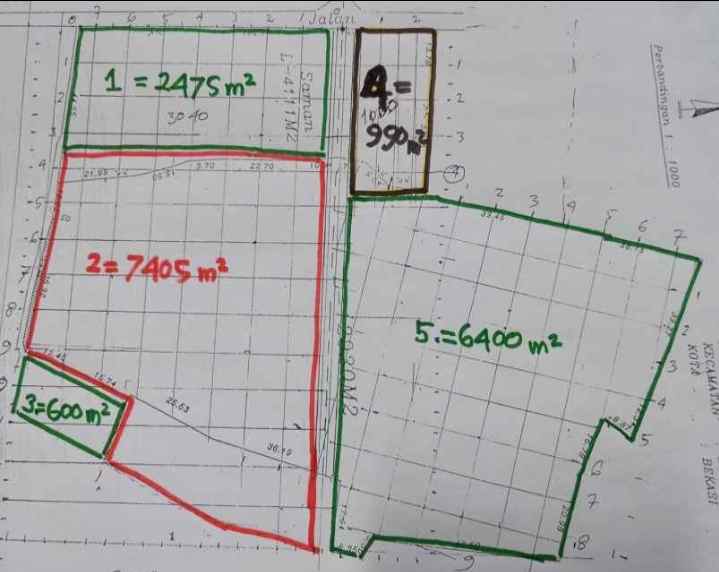 dijual tanah pangkalan 5 narogong