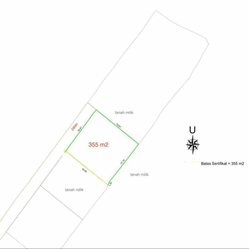 dijual tanah pantai kedunggu