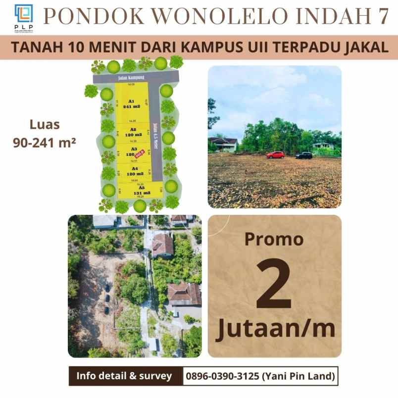 dijual tanah pondok wonolelo
