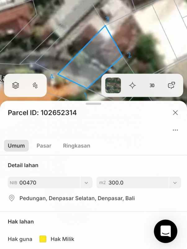 dijual tanah pulau moyo