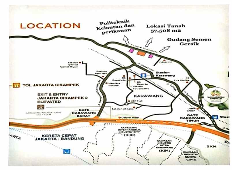 dijual tanah tanjung pura karawang barat
