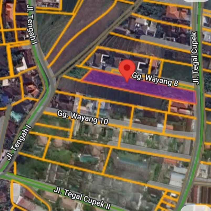 dijual tanah tegal cupek