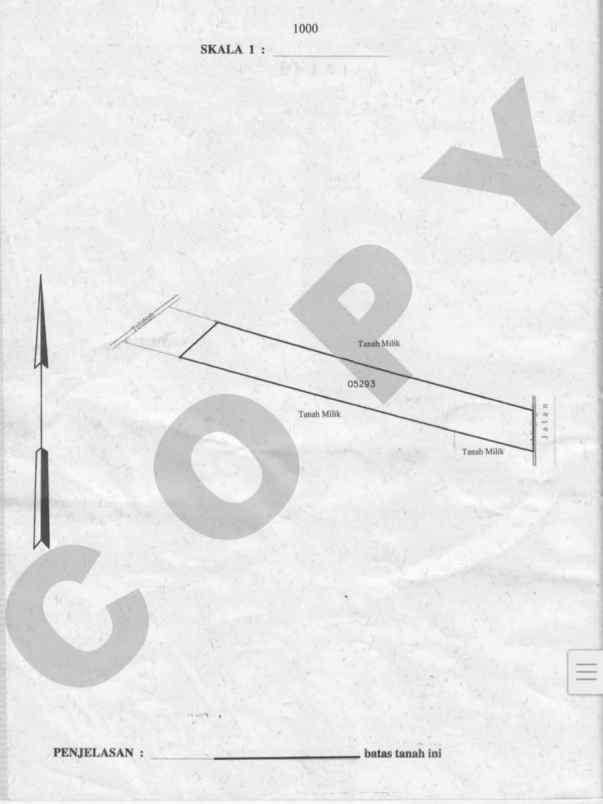 dijual tanah tegal cupek