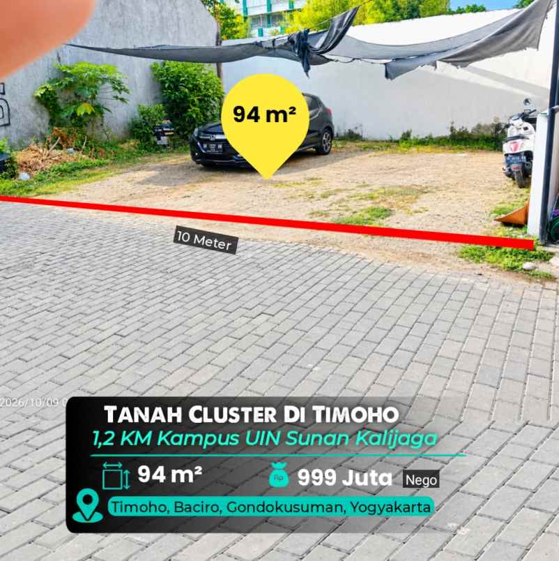 dijual tanah timoho
