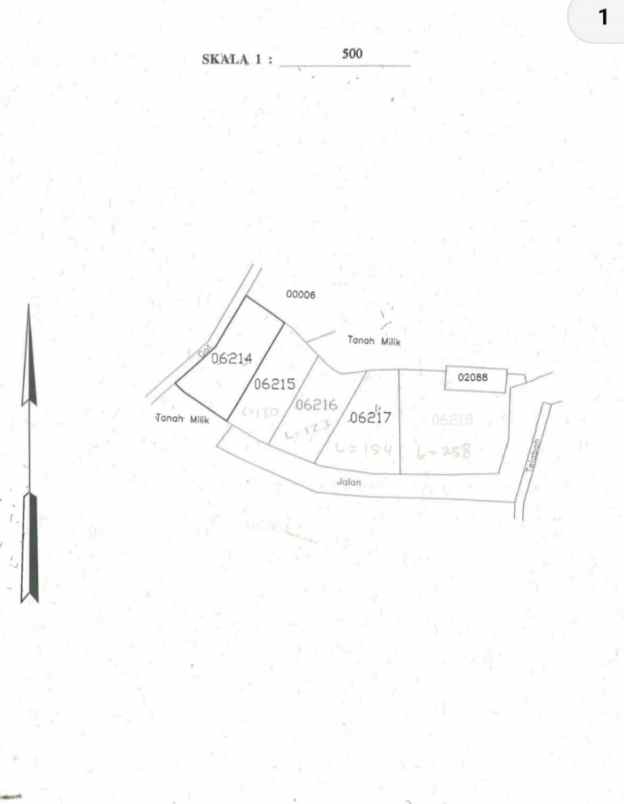 dijual tanah tunjung sari