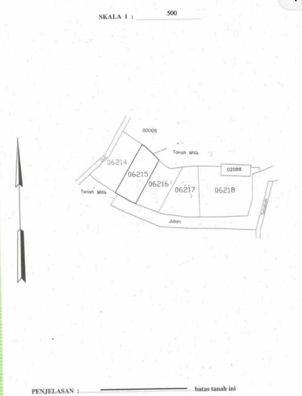 dijual tanah tunjung sari