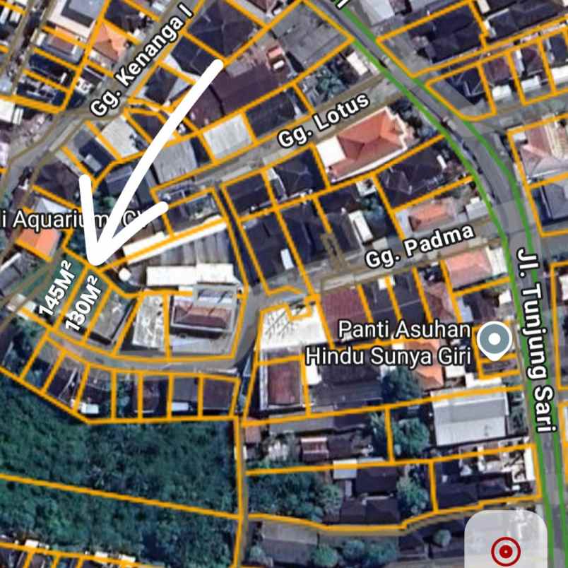 dijual tanah tunjung sari