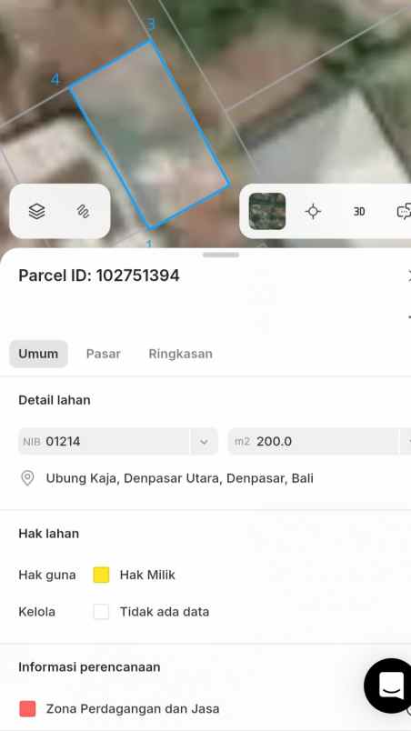 dijual tanah utara citra land