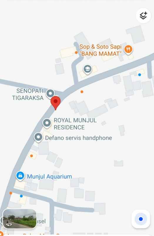disewakan tanah jl raya munjul solear kab