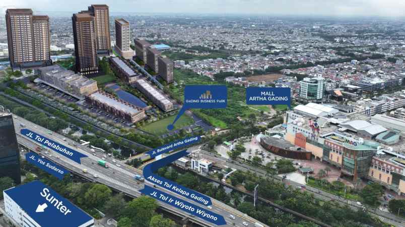 gading business park scbd baru jakarta utara