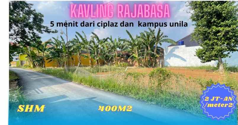 jual kavling di rajabasa