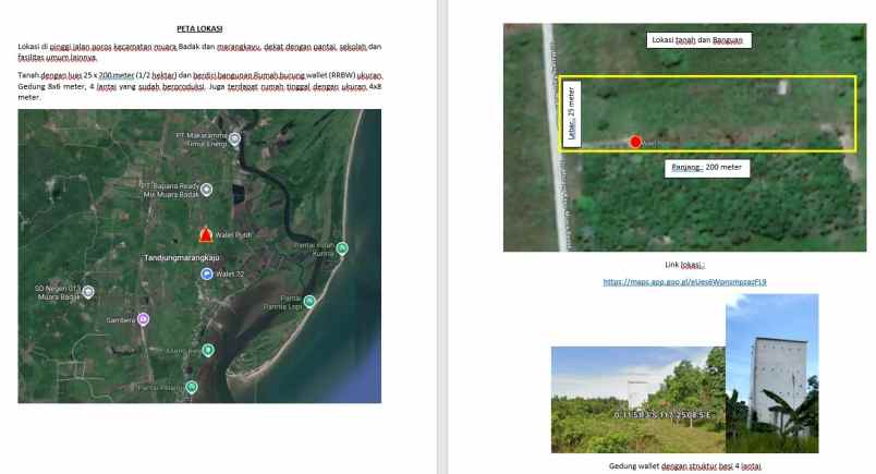 jual tanah dan bangunan dekat ikn muara badak