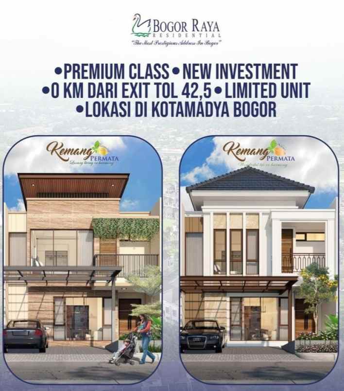 perumahan bogor deket akses tol kemang permata