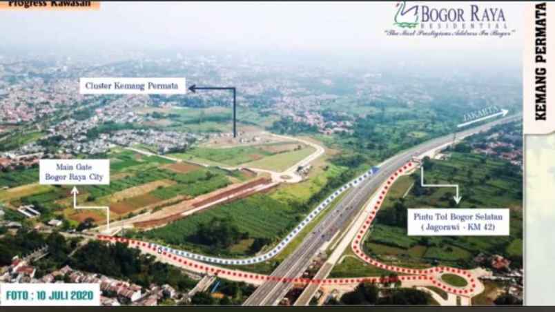 perumahan bogor deket akses tol kemang permata