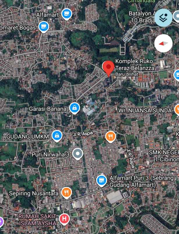 ruko strategis di dekat setadion pekansari cibinong