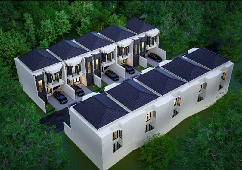 rumah 2 lantai dalam cluster di kemang sukmajaya depok