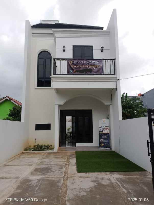 rumah baru 2 lt eropa modern style dekat cibubur
