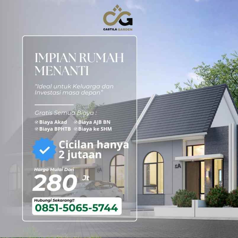 rumah caruban madiun gratis seluruh biaya