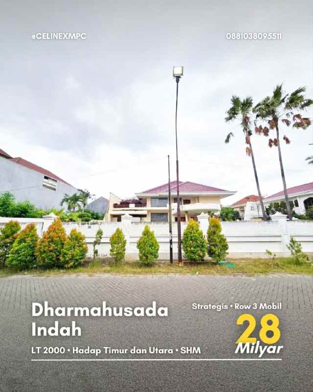 rumah dharmahusada indah strategis row 3 mobil