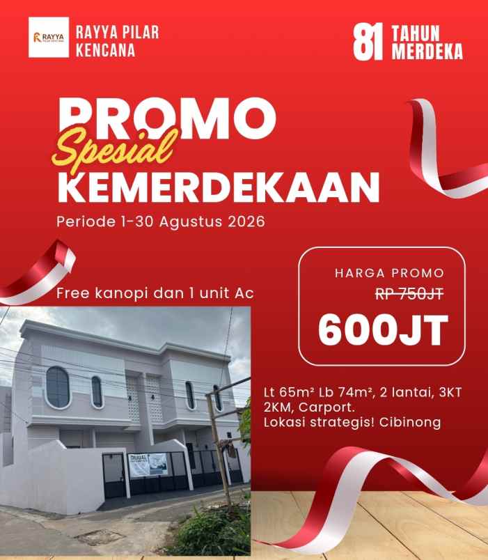 rumah dua lantai murah cibinong bogor
